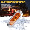 ALFU 40PCS Amber DC 12-24V LED Trailer Lights Side Marker