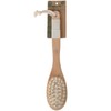 Natural Beauty Bamboo Bath Brush Massager With Handle