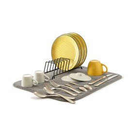 Perfetto Kitchen Microfibre Dish Drainer 40 x 50 cm + Grid 9 Sections