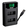 Kastar LZD2 Charger & 4 battery for GoPro MAX 360
