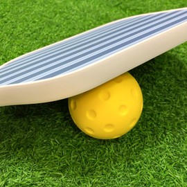 Silent Pickleball Balls - 3X PU Foam Practice Pickleballs,Soft Hollow Pickleball Equipment, 74mm Sports Ball Accessories for Indoor Outdoor, Yards Lawns Gyms Patios Parks