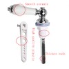 Lokatall Ceramic Toilet Flush Handle, Chrome Replacement Toilet Tank Universal