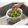 Joseph Joseph Spindola in Sink Salad Spinner, 2-in-1 Colander, Salad