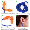 3 Piezas Tapones Para Oídos Reutilizables de Silicona Para Dormir,