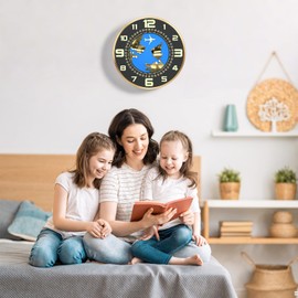 Wall Clock Decorative Wall Clocks Battery Operated (AA batterie not Included) 12 inch Silent Non-Ticking Metal Frame High End Texture Clocks for Living Room Bedroom Kitchen Office