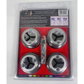 GLORYDER WHEEL LIGHTING FOR CAR TRUCKS LIGHTS WHEELS Rims Yellow Glo Ryder 4pk.