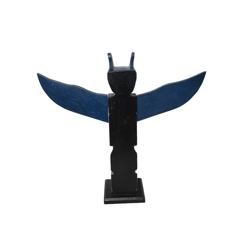 WorldBazzar Old Tribe Northwest Coast Style Eagle Fish Indian Totem