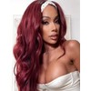 Long Wavy Headband Wigs for Women, Glueless Wear and Go