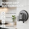 4 Pcs Suction Cup Hooks - Heavy Duty No-Drill Removable