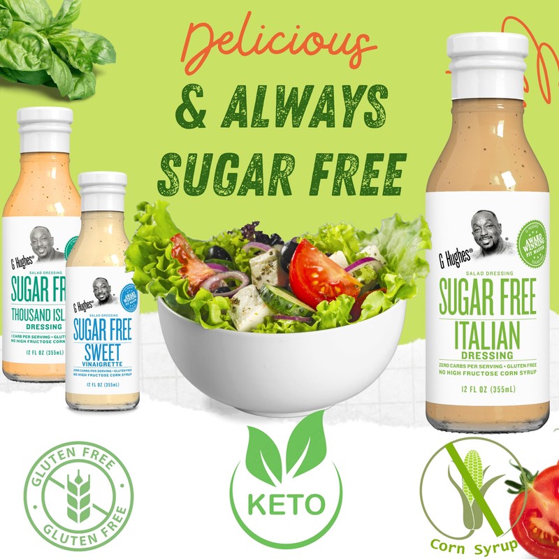 G Hughes Italian Vinaigrette Dressing, Italian Vinaigrette, 6 Count