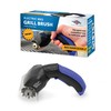 Flame King Electric BBQ Grill Brush Cordless and Rechargeable Stainless