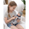 Cloveray 12 Inch Full Body Silicone Baby Doll Girl, 2