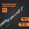 LOZAGU 16Pcs Long Magnetic Nut Driver Set for Impact Drill