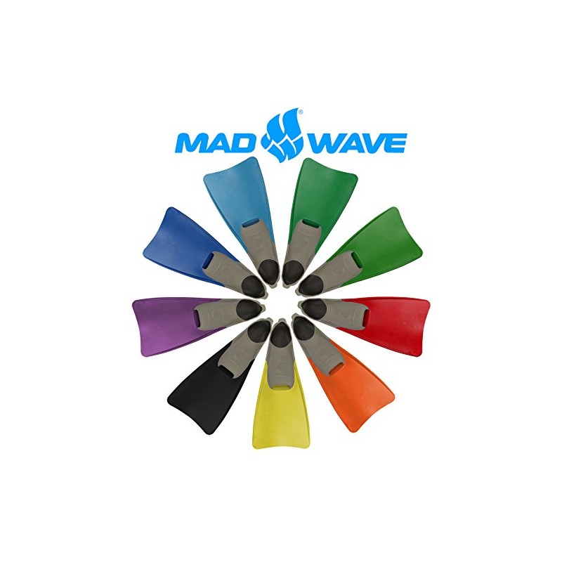 Mad Wave Swim Fins - Long Blade (31-33 Yellow)