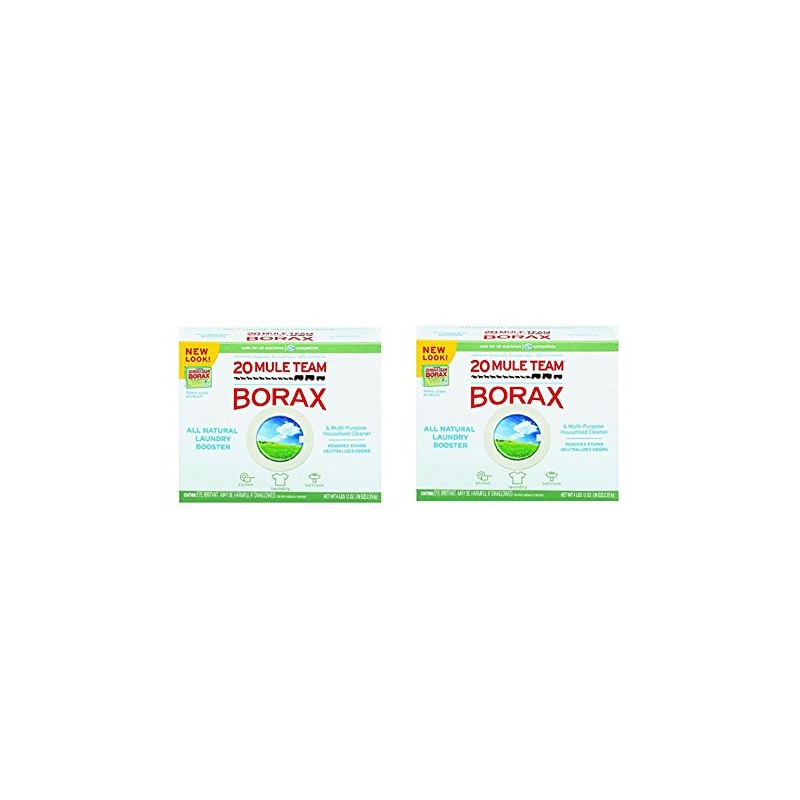 BORAX 20 Mule Team Laundry Booster, Powder NkLzaD, 2Packs (4