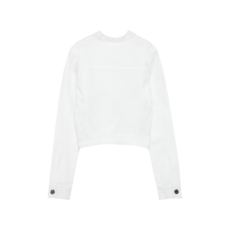 s.Oliver Twill Denim Jacket, White