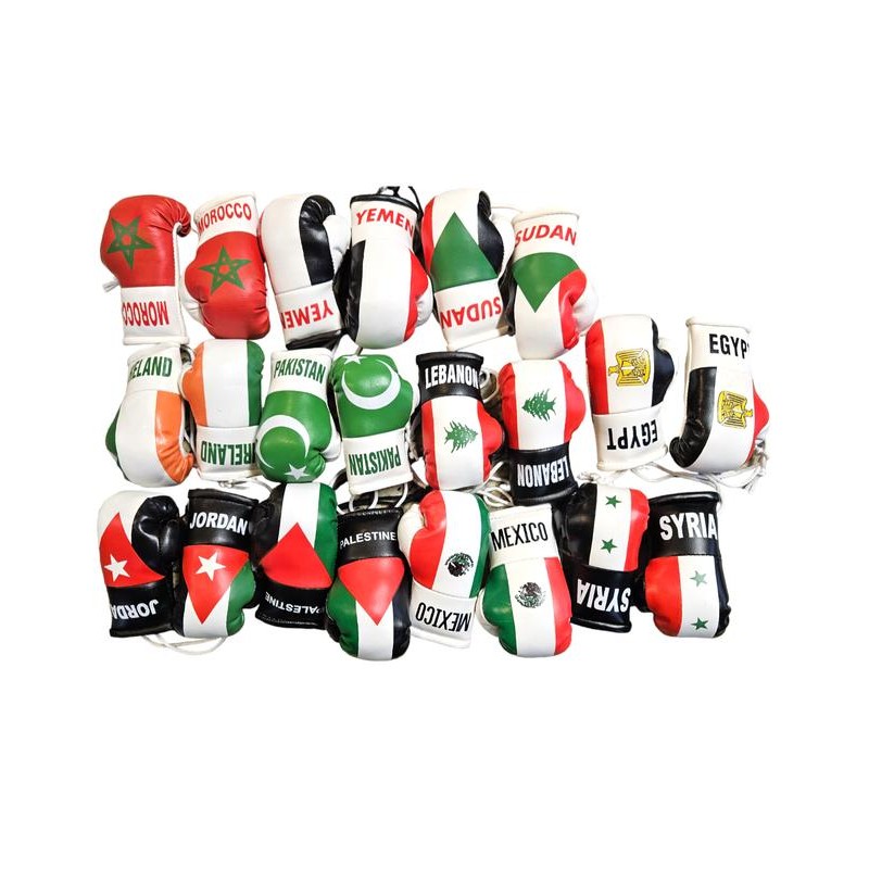 Country Flag Mini Boxing Gloves For Hanging - Country: Ireland