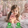 FAMIDUO Penguin Night Light, Cute Pink Penguin Lamp with Knit