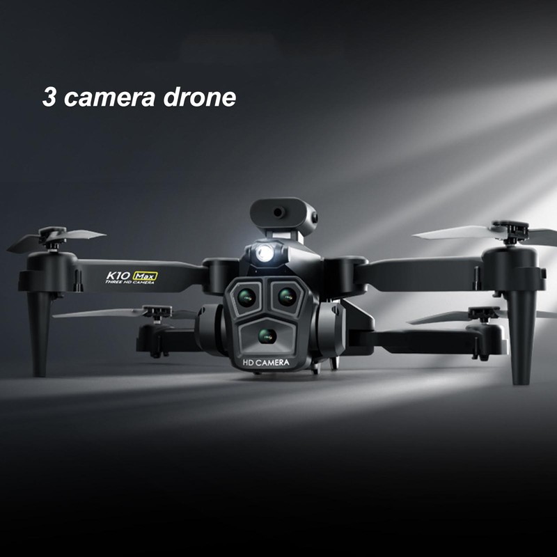 K10MAX Drone 4K HD 3 Lens Obstacle Avoid Optical Flow