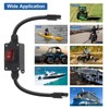 Inline 12V Power Switch, Briidea IP65 Waterproof SAE Connector with