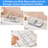 DearCal Tea Storage Boxes- Plastic Transparent Tea box with 8