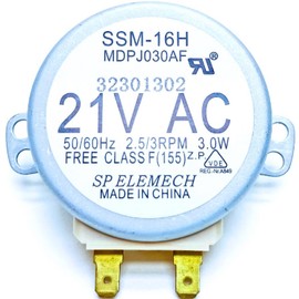 WB26X10038 (SSM-16H MDPJ030AF) Microwave Turntable Motor OEM Replacement for GE & Frigidaire Replaces 5304408980 AP2024962 PS237772 769741 DE31-10172A AH237772 DE31-10172B