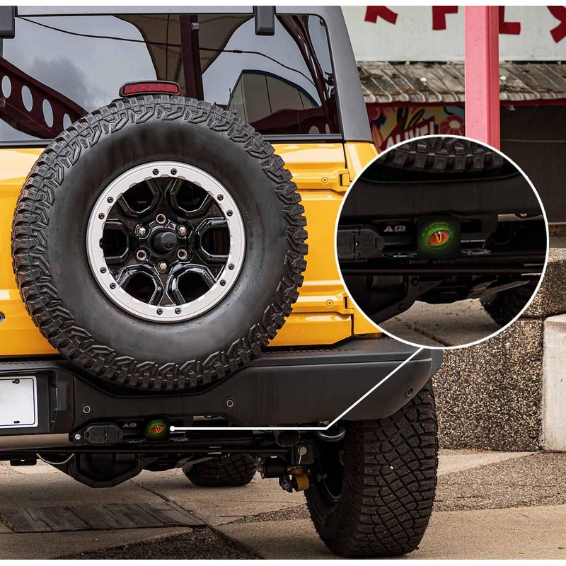 Swono Trailer Hitch Covers Crocodile Orange Eyes 2 inch Hitch
