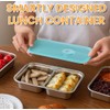 Stainless Snack Container Reusable, Double Compartment Snack Containers with Lids,