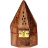 Yajna Traditional-Handmade Incense-Stick-and-Cones-Holder Incense-Burner-ash-Catcher-Stand (Octa Temple)