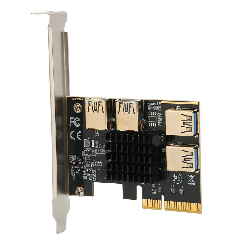 PCI‑E Riser Card PCI‑E X4 1 to 4 PCI Express