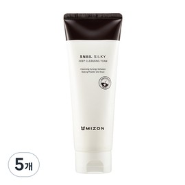 Mizon Snail Silky Deep Cleansing Foam, 150ml, 5 pieces / 미즈온 스네일 실키 딥 클렌징 폼, 150ml, 5개