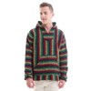 Earth Ragz Baja Joe Striped Woven Eco-Friendly Pullover Hoodie Rasta