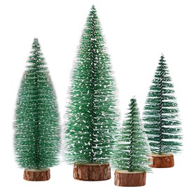 Pack of 8 Mini Artificial Christmas Trees, Small Christmas Tree with Stand, Christmas Decoration, Christmas Table Decoration, Winter Decoration, Christmas Decoration, Decorated Gift Decoration