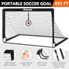 Kids Pop Up Soccer Goal Set with Training Equipment, Portable
