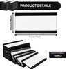KEJJNYER 100 Pack 1x3 Inch Magnetic Label Holders, File Cabinet