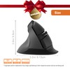 J-Tech Digital Ergonomic Left Hand Mouse with Wireless Connection, AA
