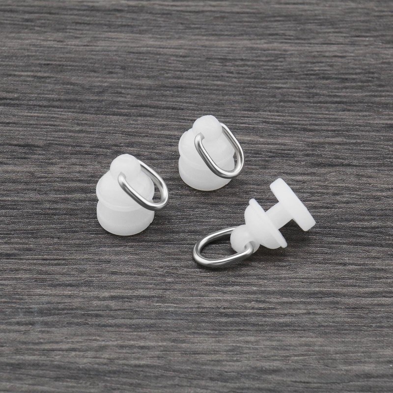 ECSiNG 50pcs Hook for Curtain Track Ceiling Curtain Hooks Plastic