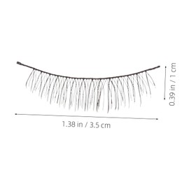 Baluue 10pairs Handmade Natural False Eyelashes Soft Voluminous Makeup Lashes for Professional Home Use Artificial