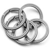 TIMULTI Men's Titanium Key Chain, Lightweight, Double Ring, Side Pushing