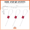 Tanstic 20Pcs Red Steel Security Seals with Aluminum Body, Security