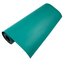 Flynsu 23.6" x 118" ESD Anti-Static Mat Roll 0.08" Thick ESD Soldering Mat Large High Temperature Workbench Mat Anti Static Desktop Mat Green