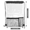 CINDALOG 2 Pack Clear Drawstring Bags, Waterproof Drawstring Backpack PVC
