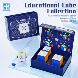 Gobus MoYu Meilong M WCA Standard M Version Competition Cube Set 2x2 3x3 4x4 5x5 Dice Without Sticker with Portable Packaging