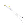 Colortrak Hair Sectioning Stix, 4 Sticks, White, Creates Even and