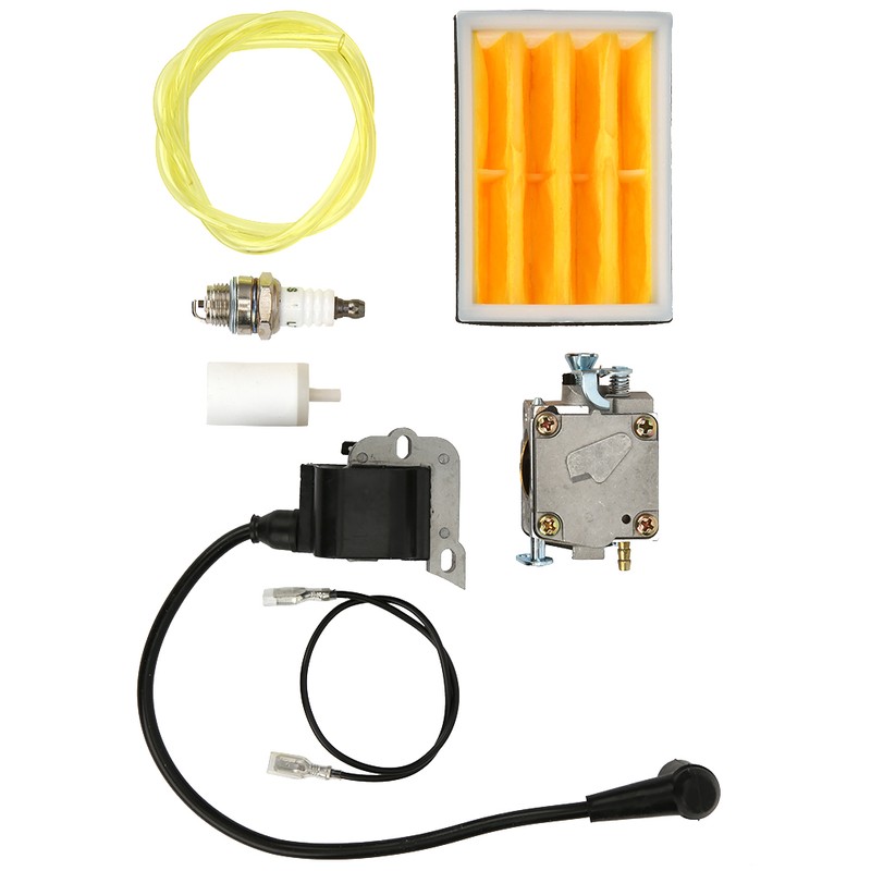 Carburetor Ignition Coil Air Fuel Filter Kit Replacement Fit for