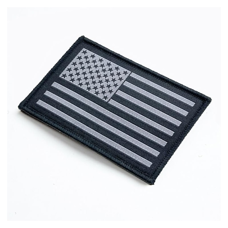 stidsds 2 Pack Black American Flag Patch - Embroidered Patches