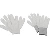 Guantes de baño exfoliantes blancos reversibles para limpieza profunda corporal