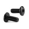 M6 x 15 mm, 10 tornillos hexagonales de cabeza plana,