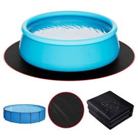 HOLDCOVER 15 FT Round Pool Liner Pad for Above Ground Swimming Pool, Under Pool Floor Liner Underlayment Pad, Outdoor Pool Mat for Above Ground Pool Pad, Prevents Punctures Pool Mat Protector Tarp