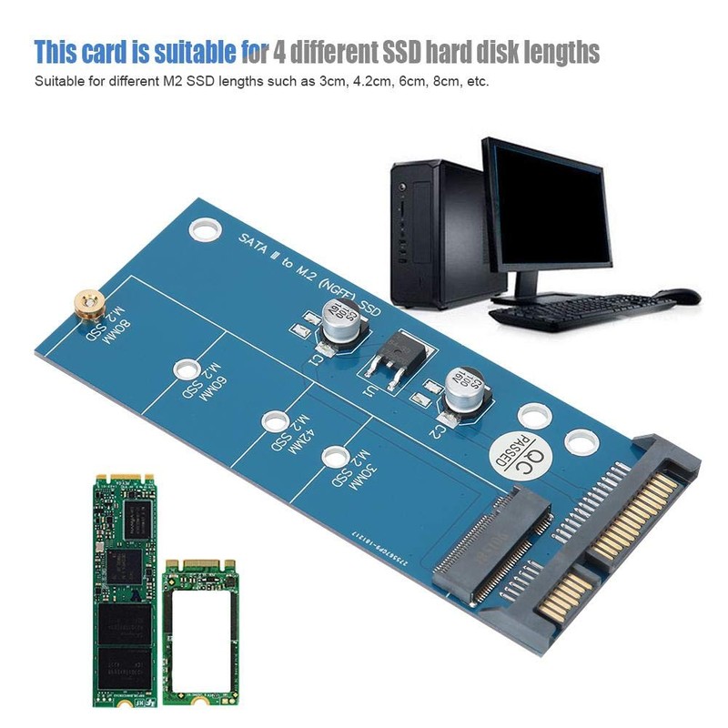 Tarjeta adaptadora NGFF M.2 a SATA, convertidor Elevador SATA M2